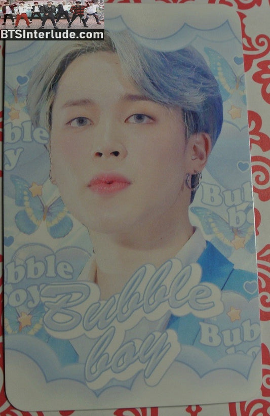 BTS PHOTOCARD FANSITE PARK JIMIN 박지민 BUBBLE BOY FANSITE SILVER HAIR CLOUDS PHOTO CARD