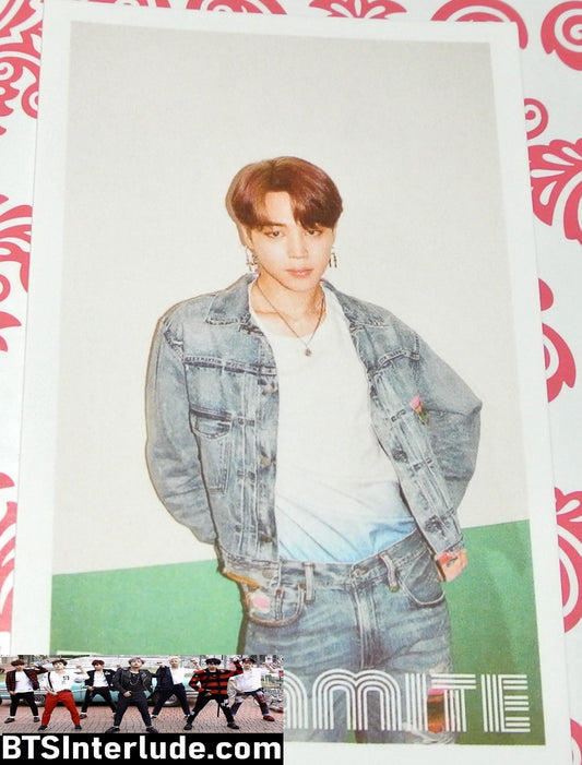 BTS PHOTOCARD FANSITE PARK JIMIN 박지민 DYNAMITE WALL PHOTO CARD PC