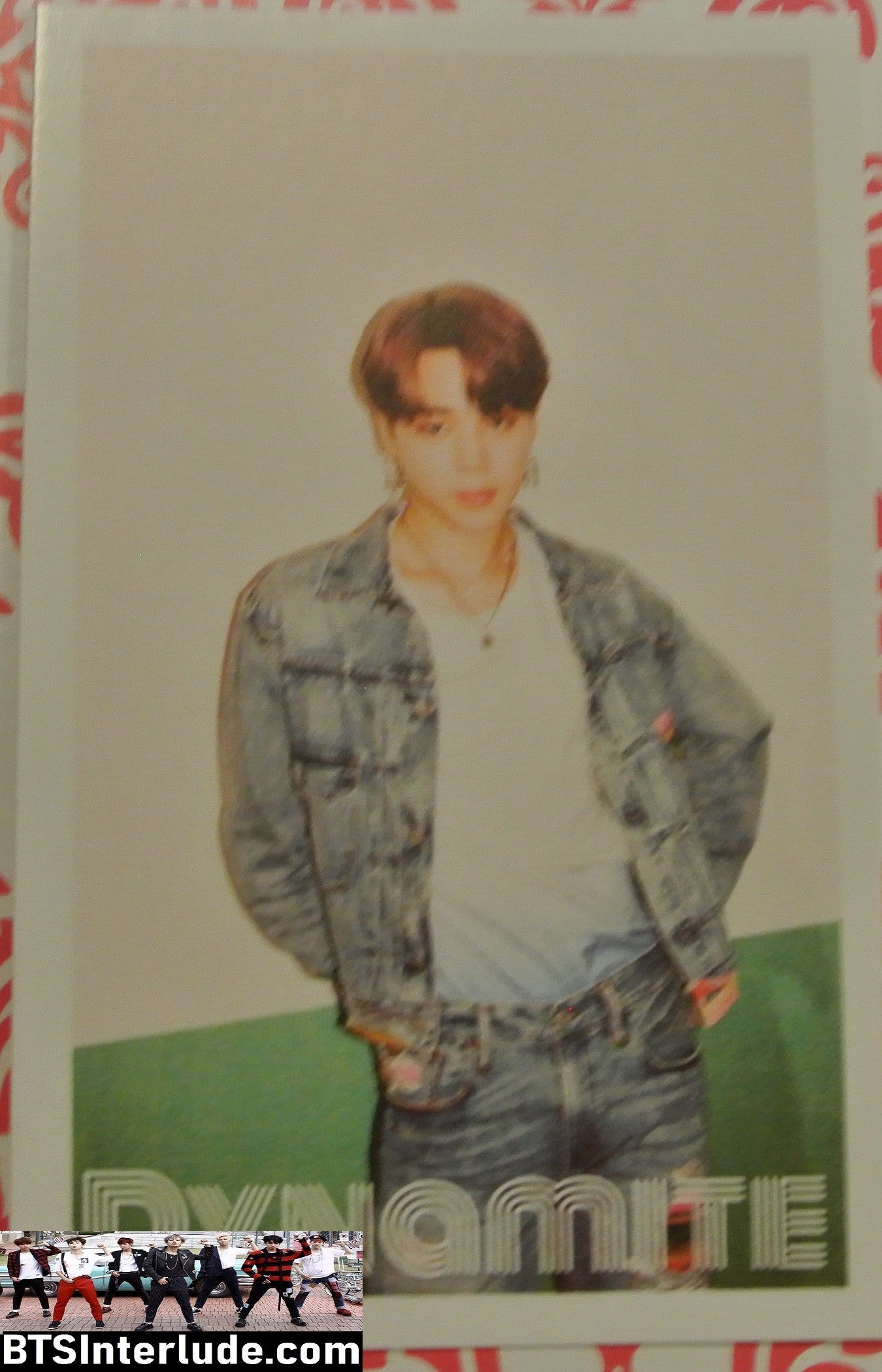 BTS PHOTOCARD FANSITE PARK JIMIN 박지민 DYNAMITE WALL PHOTO CARD PC