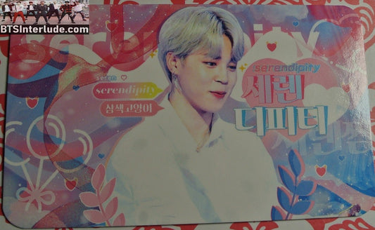 BTS PHOTOCARD FANSITE PARK JIMIN  박지민 SEREN FANSITE SERENDIPITY BLOND HAIR PHOTO CARD