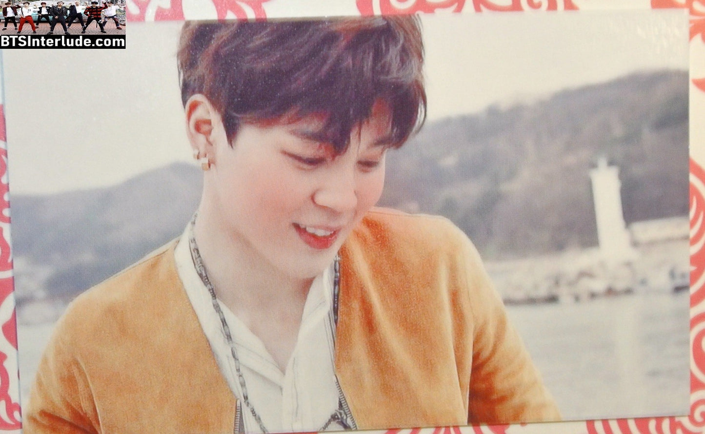 BTS PHOTOCARD FANSITE PARK JIMIN 박지민 YELLOW SWEATER PC PHOTO CARD