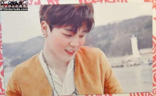 BTS PHOTOCARD FANSITE PARK JIMIN 박지민 YELLOW SWEATER PC PHOTO CARD