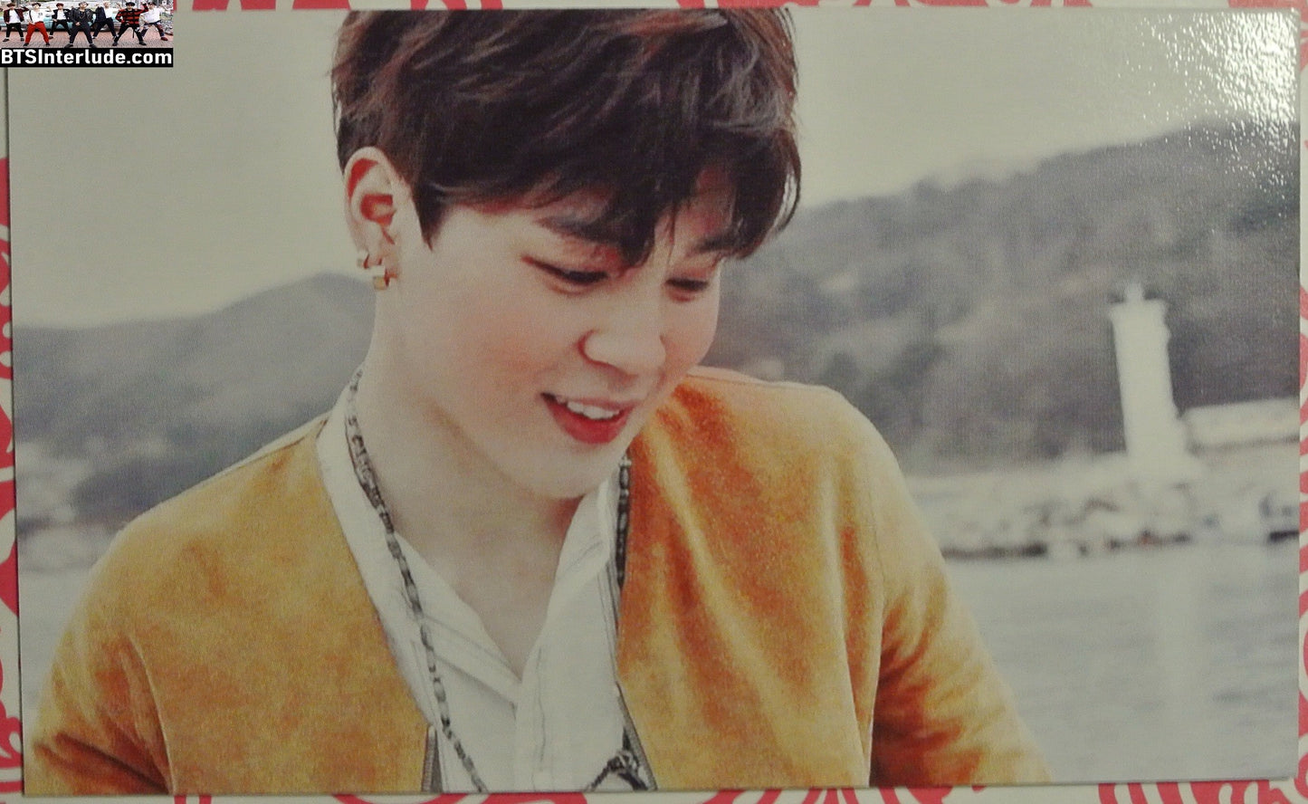 BTS PHOTOCARD FANSITE PARK JIMIN 박지민 YELLOW SWEATER PC PHOTO CARD