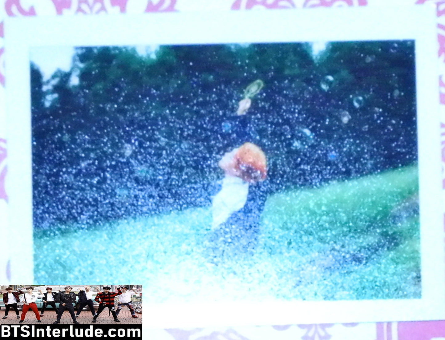 BTS PHOTOCARD FANSITE PARK JIMIN 박지민 ORANGE HAIR YOU NEVER WALK ALONE PROFILE PHOTO CARD PC