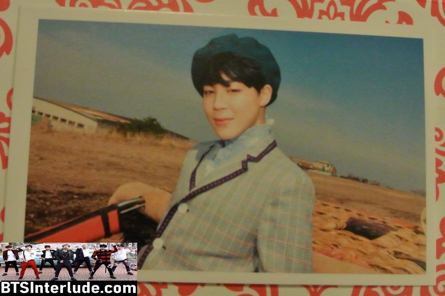 BTS PHOTOCARD FANSITE PARK JIMIN 박지민 BLUE BERET YOUNG FOREVER PHOTO CARD PC
