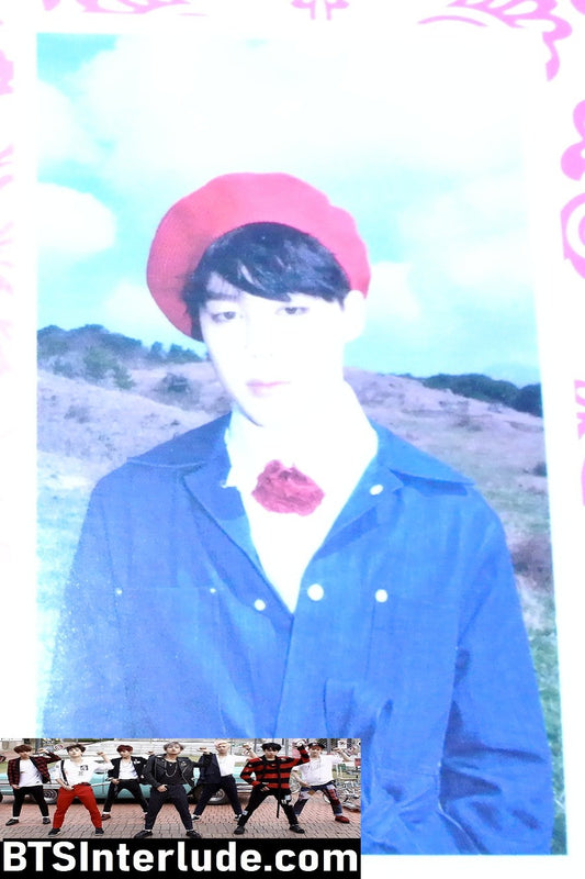 BTS PHOTOCARD FANSITE PARK JIMIN 박지민 RED BERET YOUNG FOREVER PHOTO CARD PC