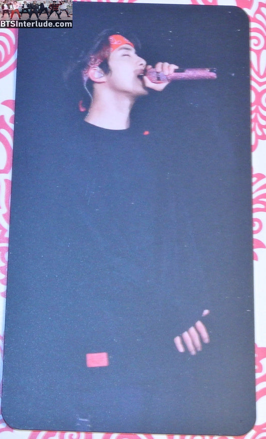 BTS PHOTOCARD FANSITE JIN KIM SEOKJIN 김석진 BLACK SWEATSHIRT PROFILE PHOTO CARD