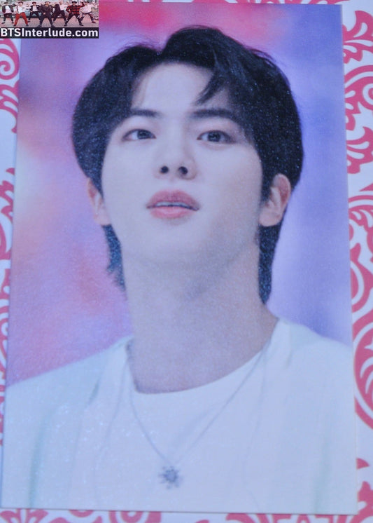 BTS PHOTOCARD FANSITE JIN KIM SEOKJIN 김석진 BLUE SWEATER PHOTO CARD