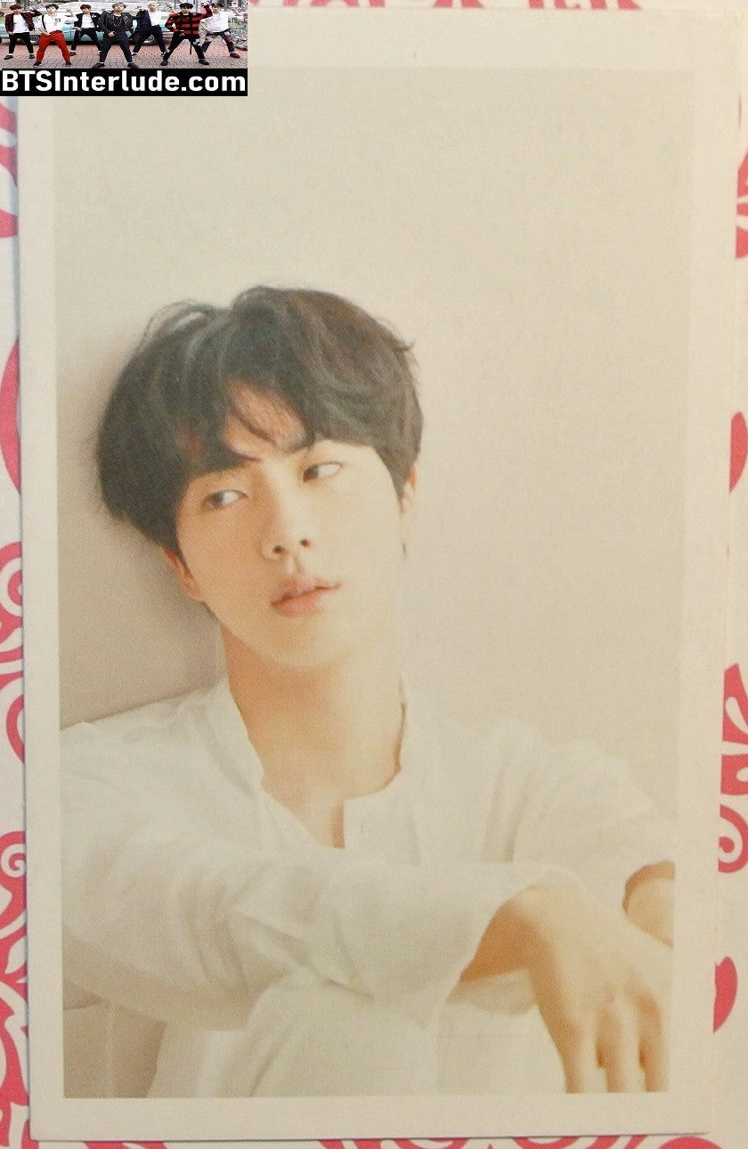 BTS PHOTOCARD FANSITE JIN KIM SEOKJIN 김석진 DREAMY WHITE SHIRT PC PHOTO CARD