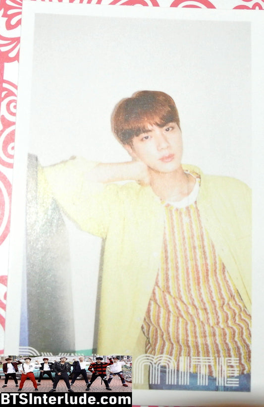 BTS PHOTOCARD FANSITE JIN KIM SEOKJIN 김석진 DYNAMITE WALL PHOTO CARD PC