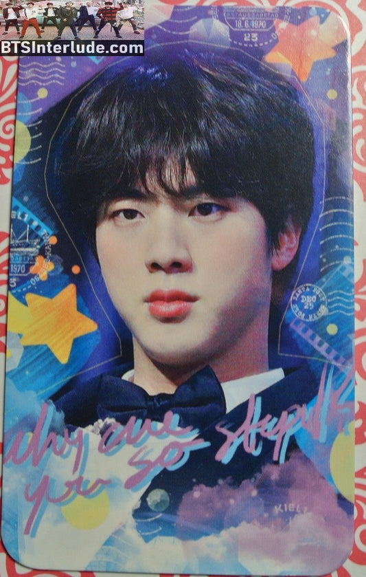 BTS PHOTOCARD FANSITE JIN KIM SEOKJIN 김석진 KIEL1 FANSITE WHY ARE YOU SO PHOTO CARD
