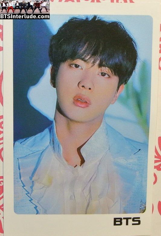 BTS PHOTOCARD FANSITE JIN KIM SEOKJIN 김석진 LIGHT BLUE JACKET PC PHOTO CARD