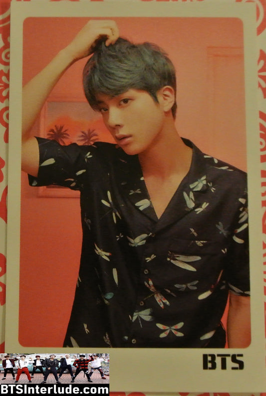 BTS PHOTOCARD FANSITE JIN KIM SEOKJIN 김석진 MAP OF THE SOUL PERSONA NAVY SHIRT PHOTO CARD PC