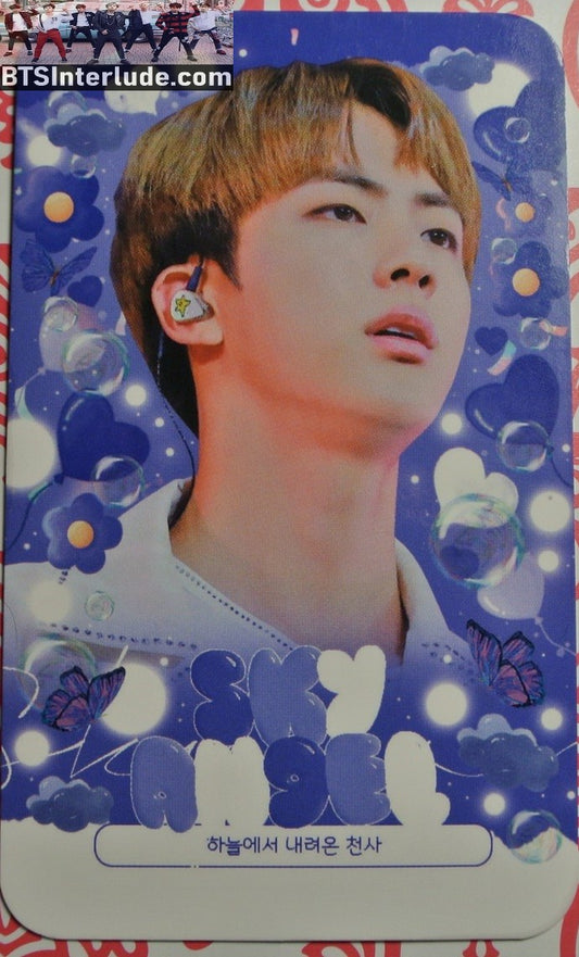 BTS PHOTOCARD FANSITE JIN KIM SEOKJIN 김석진 SKY ANGEL FANSITE BUTTERFLY HEARTS PHOTO CARD