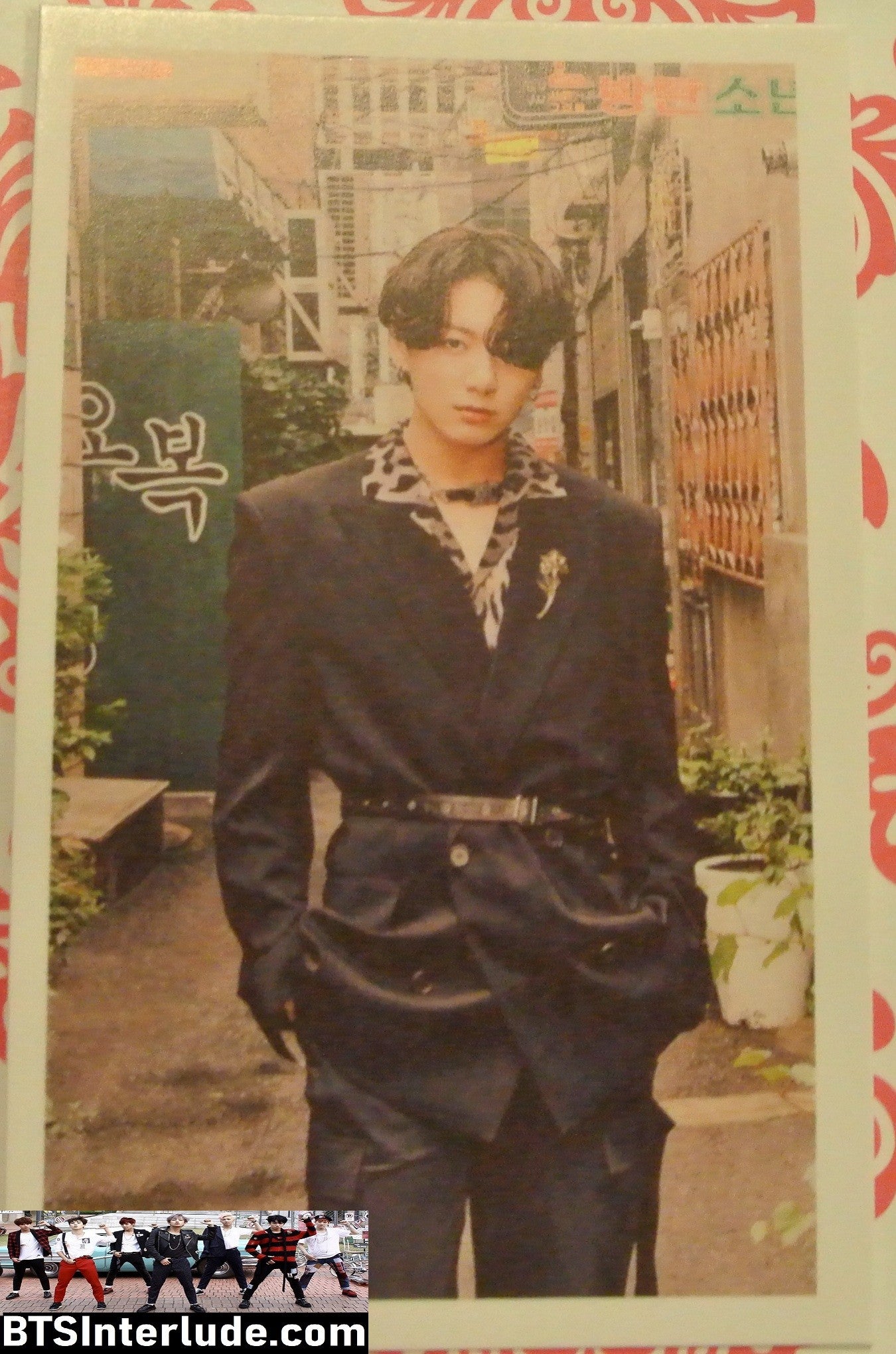 BTS PHOTOCARD FANSITE JEON JUNGKOOK 전정국 2020 MEMORIES BLACK JACKET LEOPARD PHOTO CARD PC