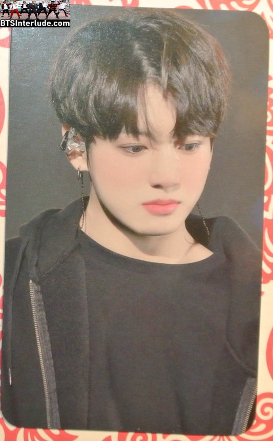 BTS PHOTOCARD FANSITE JEON JUNGKOOK 전정국 BLACK SHIRT HOODIE PC PHOTO CARD