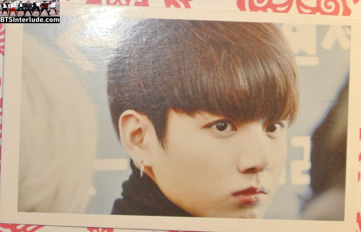 BTS PHOTOCARD FANSITE JEON JUNGKOOK 전정국 BLACK TURTLENECK EVENT CLOSEUP PC PHOTO CARD