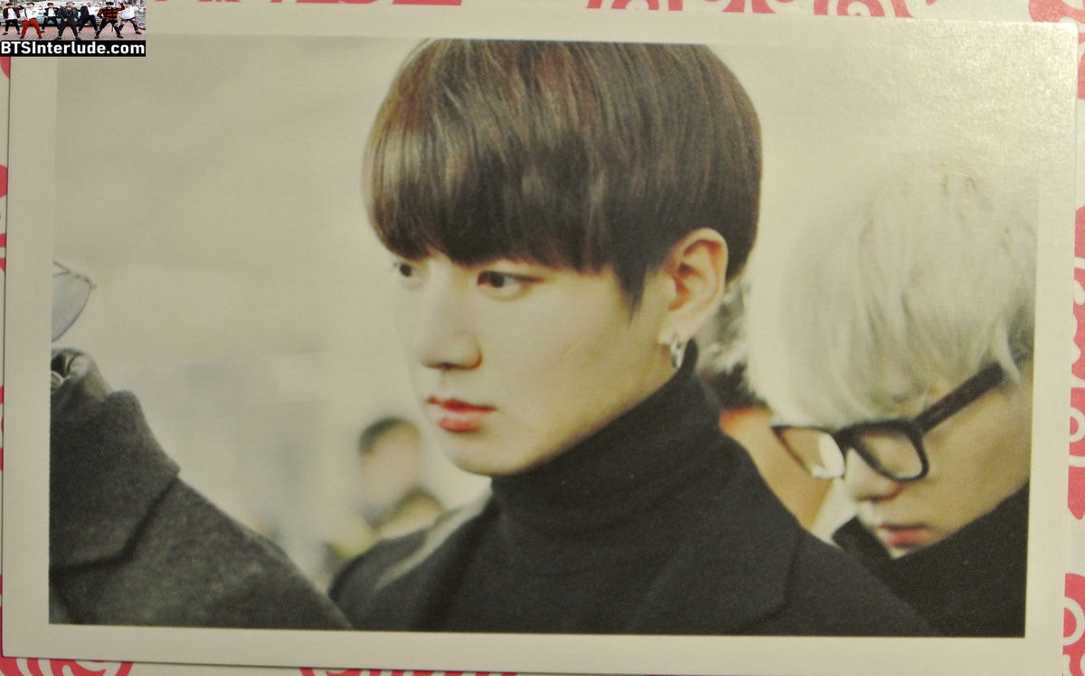 BTS PHOTOCARD FANSITE JEON JUNGKOOK 전정국 BLACK TURTLENECK EVENT PC PHOTO CARD