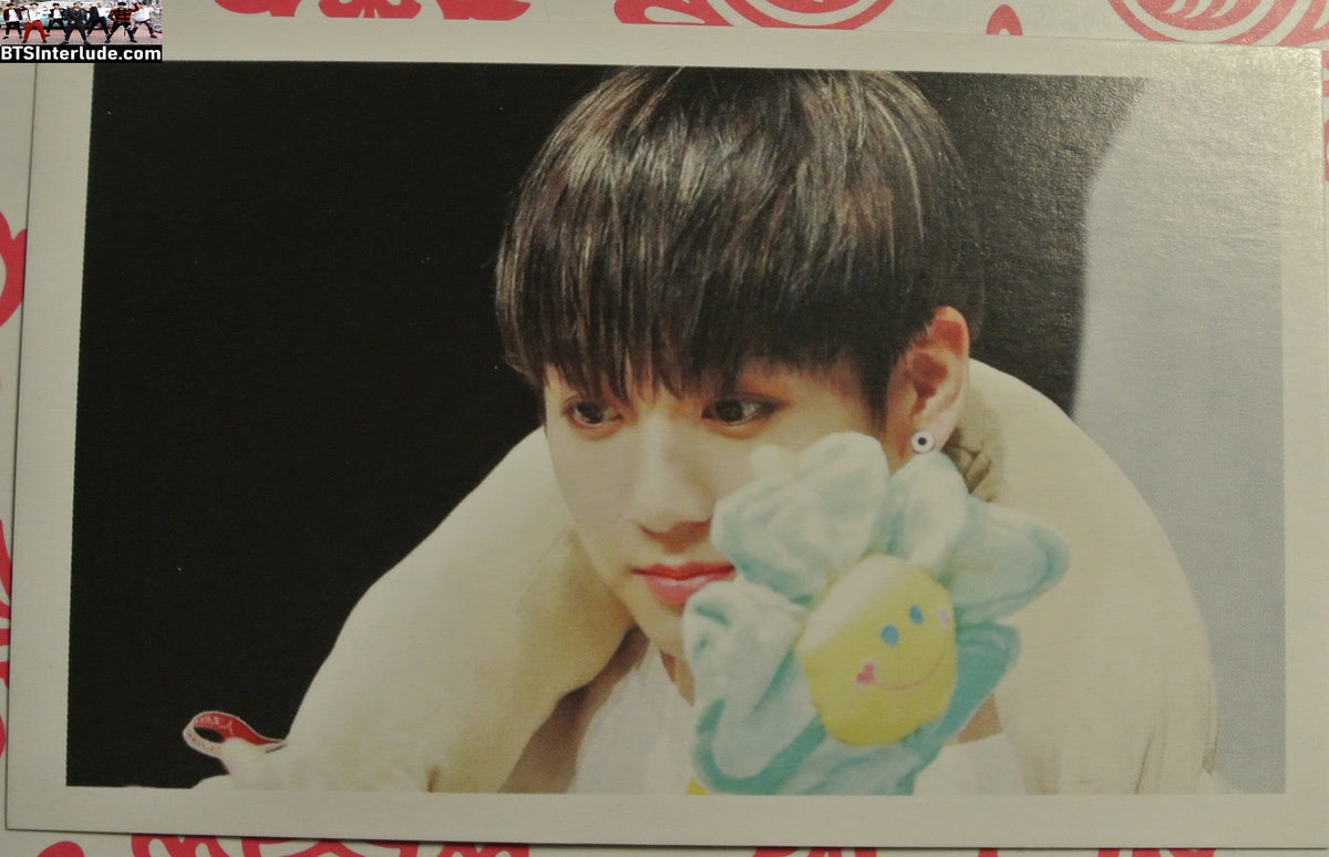 BTS PHOTOCARD FANSITE JEON JUNGKOOK 전정국 FANSIGN BLUE FLOWER PC PHOTO CARD