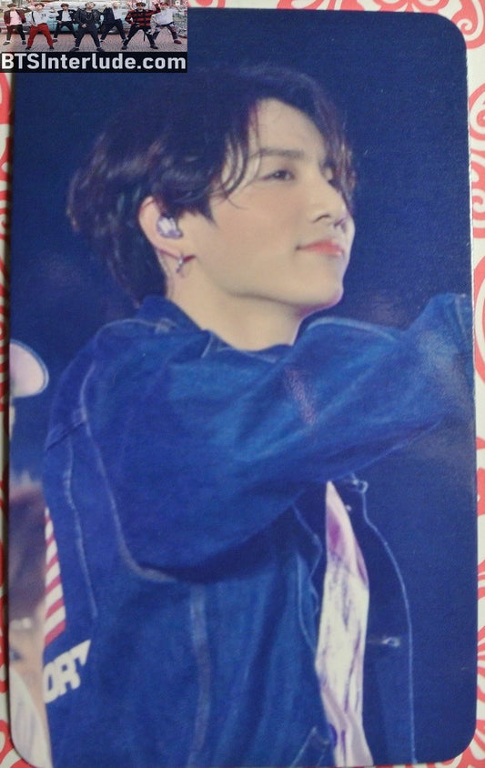 BTS PHOTOCARD FANSITE JEON JUNGKOOK 전정국 DENIM JACKET 3/4 PROFILE PHOTO CARD