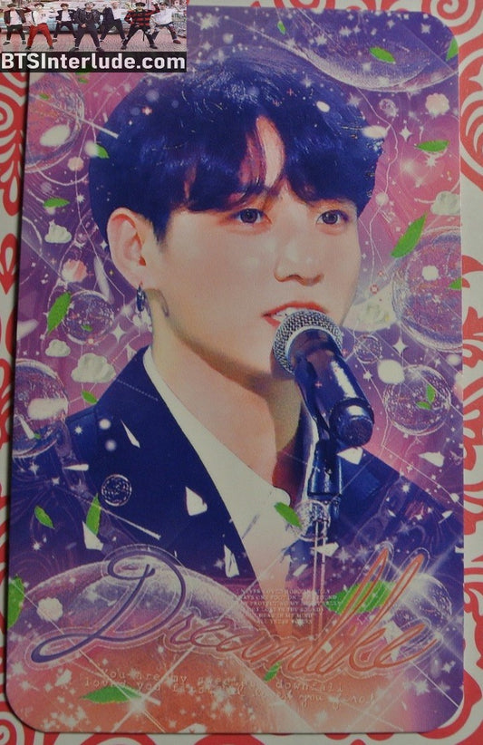 BTS PHOTOCARD FANSITE JEON JUNGKOOK 전정국 DREAMLIKE FANSITE PINK & PURPLE PHOTO CARD
