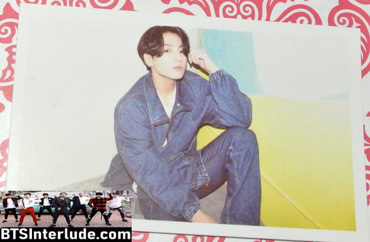 BTS PHOTOCARD FANSITE JEON JUNGKOOK 전정국 DYNAMITE SITTING AT WALL PHOTO CARD PC