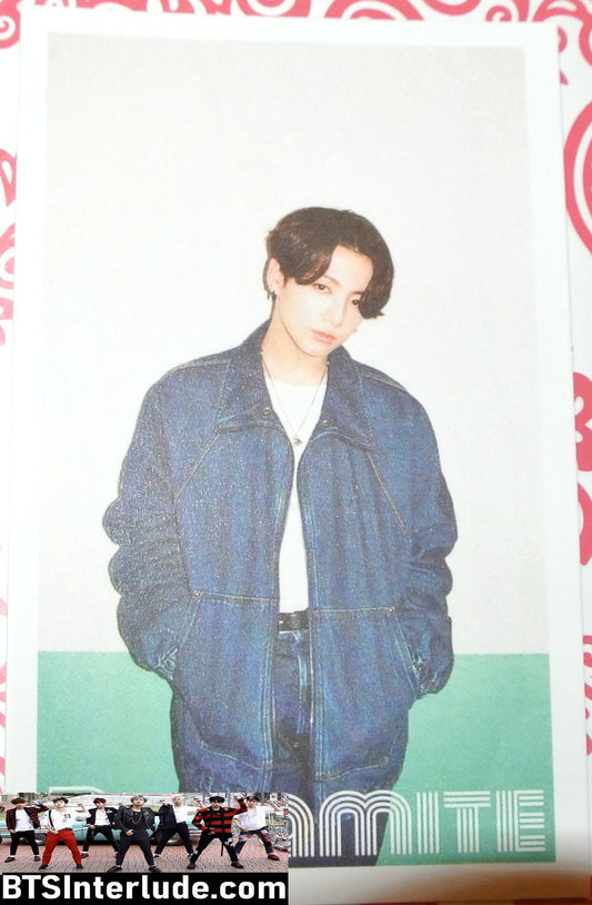 BTS PHOTOCARD FANSITE JEON JUNGKOOK 전정국 DYNAMITE WALL PHOTO CARD PC
