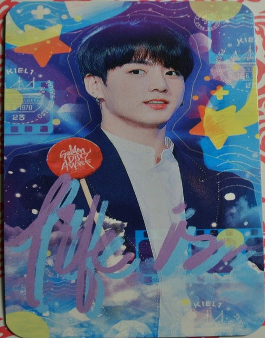 BTS PHOTOCARD FANSITE JEON JUNGKOOK 전정국 KIEL1 FANSITE LIFE IS STARS PHOTO CARD
