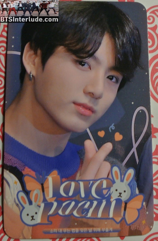 BTS PHOTOCARD FANSITE JEON JUNGKOOK 전정국 LOVE POEM FANSITE FINGER HEART PHOTO CARD
