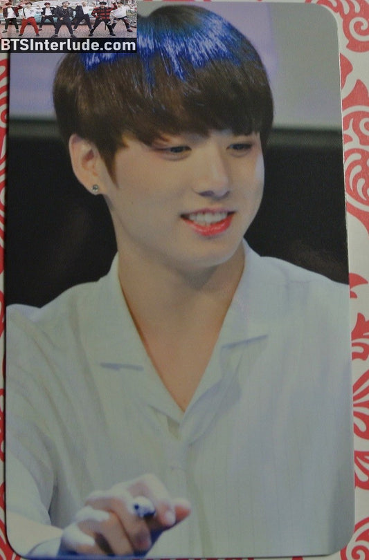 BTS PHOTOCARD FANSITE JEON JUNGKOOK 전정국 PURPLE RABBIT KOOK FANSITE WHITE SHIRT FANSIGN PHOTO CARD
