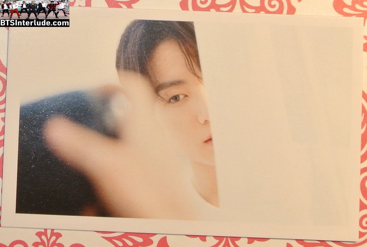 BTS PHOTOCARD FANSITE JEON JUNGKOOK 전정국 WHITE DRAPE HALF PC PHOTO CARD