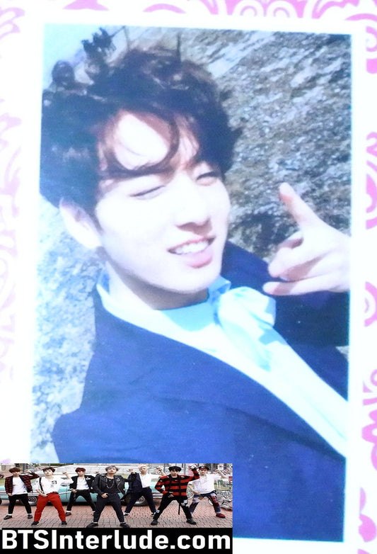 BTS PHOTOCARD FANSITE JEON JUNGKOOK 전정국 YOUNG FOREVER WINDBLOWN V PHOTO CARD PC