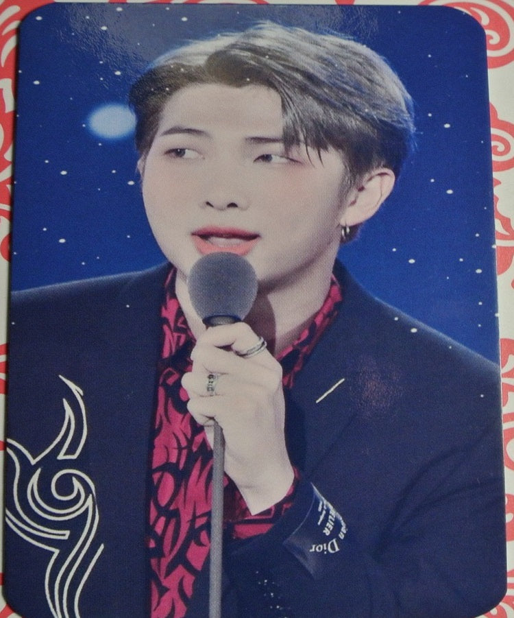 BTS PHOTOCARD FANSITE RM KIM NAMJOON 김남준 BLACK JACKET PHOTO CARD