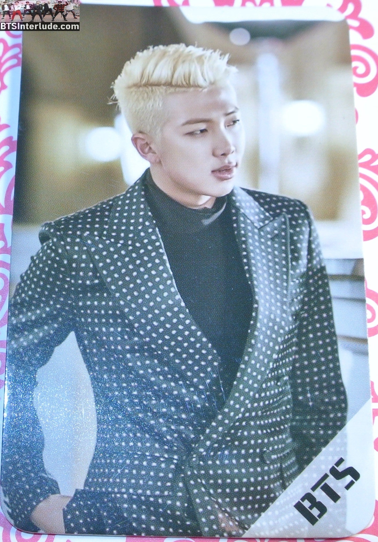 BTS PHOTOCARD FANSITE RM KIM NAMJOON 김남준 EPILOGUE TOUR BLOND HAIR PHOTO CARD