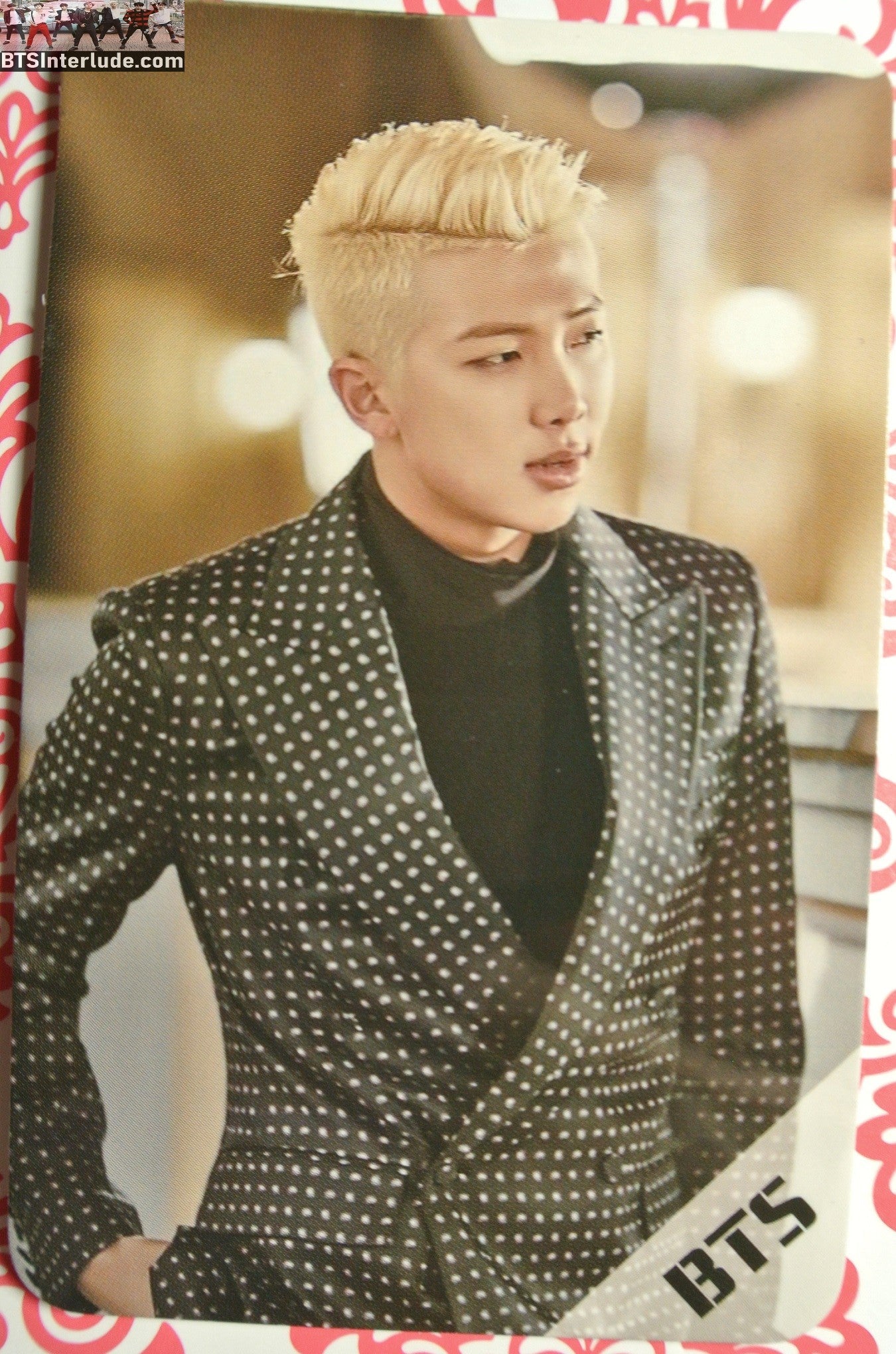 BTS PHOTOCARD FANSITE RM KIM NAMJOON 김남준 EPILOGUE TOUR BLOND HAIR PHOTO CARD