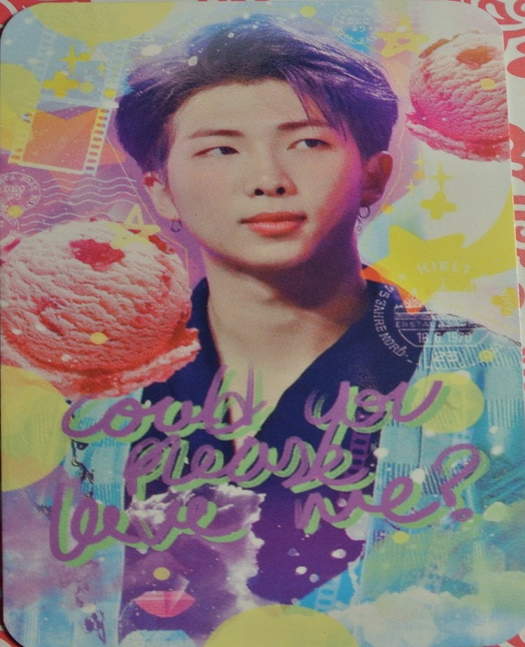 BTS PHOTOCARD FANSITE RM KIM NAMJOON 김남준 KIEL1 FANSITE LOVE ME PHOTO CARD