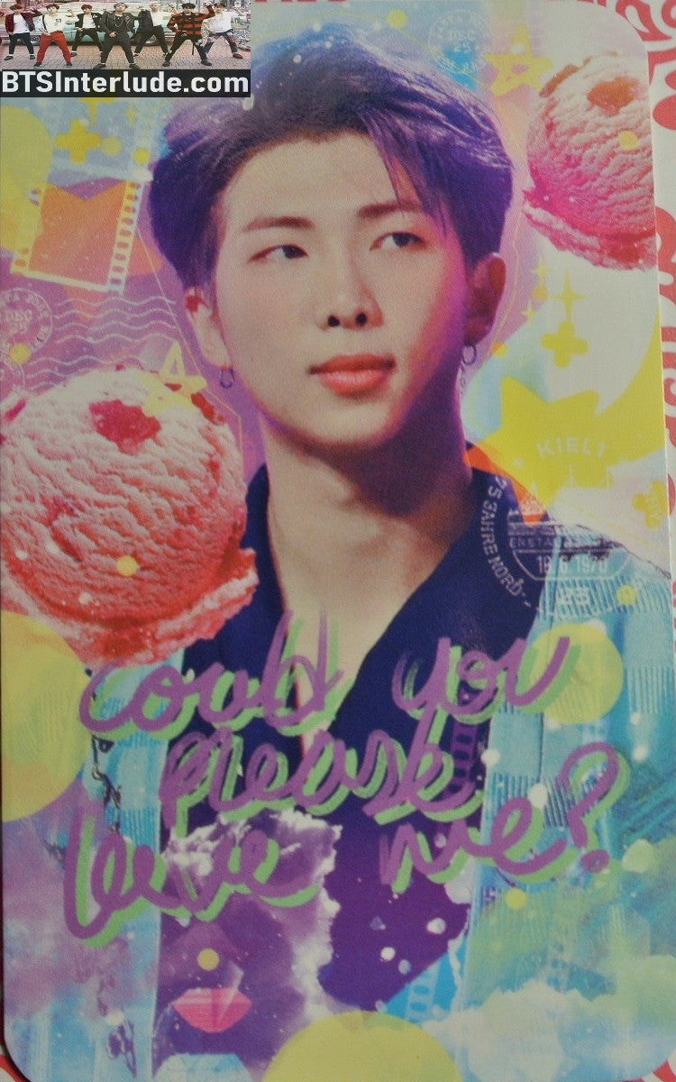 BTS PHOTOCARD FANSITE RM KIM NAMJOON 김남준 KIEL1 FANSITE LOVE ME PHOTO CARD