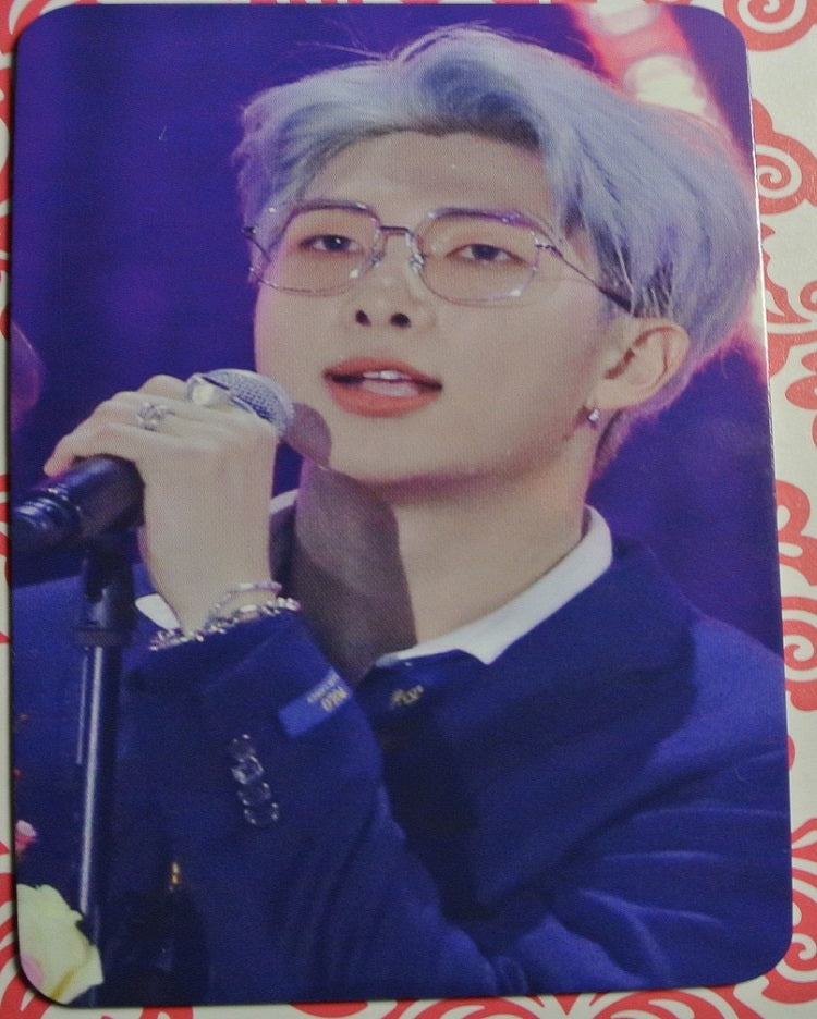 BTS PHOTOCARD FANSITE RM KIM NAMJOON 김남준 WHAT IS LOVE FANSITE SILVER HAIR PHOTO CARD