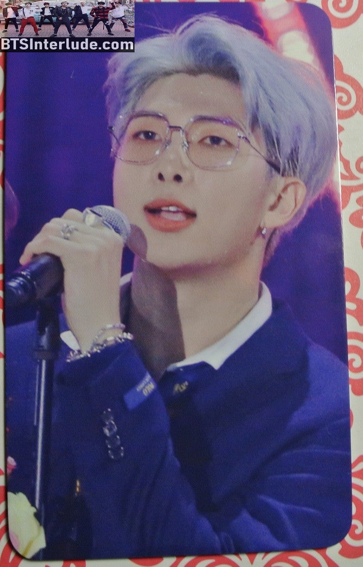 BTS PHOTOCARD FANSITE RM KIM NAMJOON 김남준 WHAT IS LOVE FANSITE SILVER HAIR PHOTO CARD