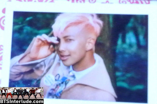 BTS PHOTOCARD FANSITE RM KIM NAMJOON 김남준 PINK HAIR TAN JACKET YOU NEVER WALK ALONE PHOTO CARD PC