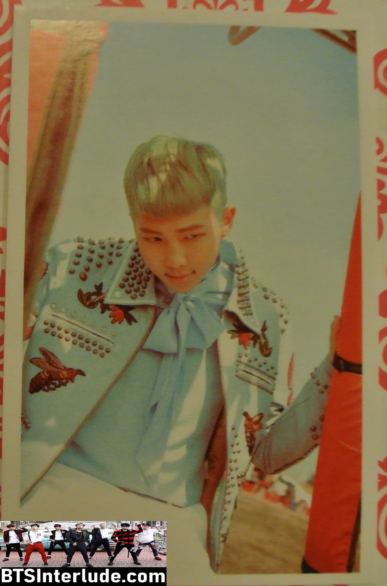 BTS PHOTOCARD FANSITE RM KIM NAMJOON 김남준 YOUNG FOREVER LOOKING DOWN PHOTO CARD PC