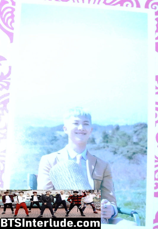 BTS PHOTOCARD FANSITE RM KIM NAMJOON 김남준 YOUNG FOREVER LOWER FRAME PHOTO CARD PC