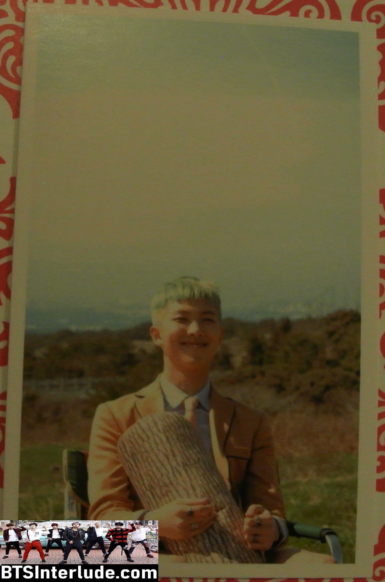 BTS PHOTOCARD FANSITE RM KIM NAMJOON 김남준 YOUNG FOREVER LOWER FRAME PHOTO CARD PC