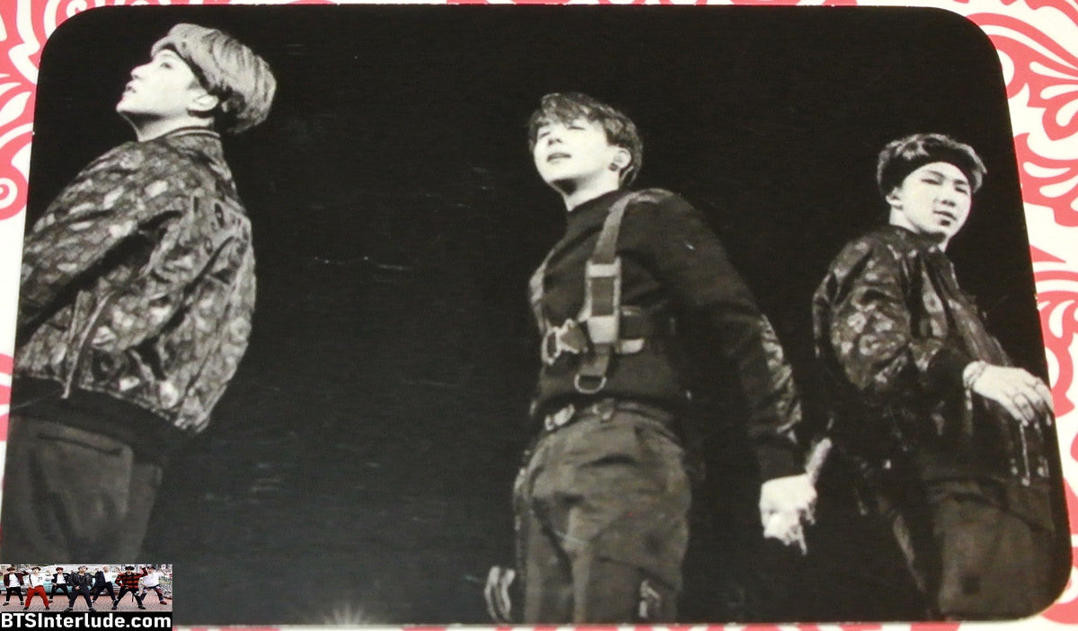 BTS PHOTOCARD FANSITE SUB-UNIT RAPLINE RM KIM NAMJOON SUGA MIN YOONGI J-HOPE JUNG HOSEOK 2019 PARIS LIMITED EDITION