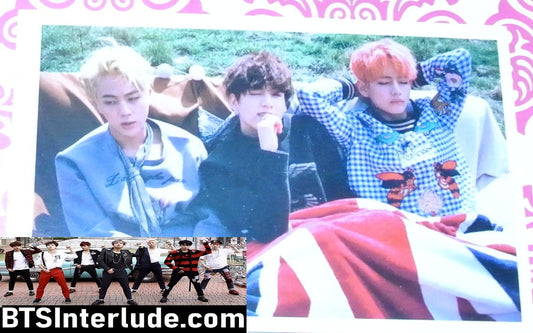 BTS PHOTOCARD FANSITE SUB-UNIT JIN KIM SEOKJIN V KIM TAEHYUNG JEON JUNGKOOK YOUNG FOREVER PHOTO CARD PC