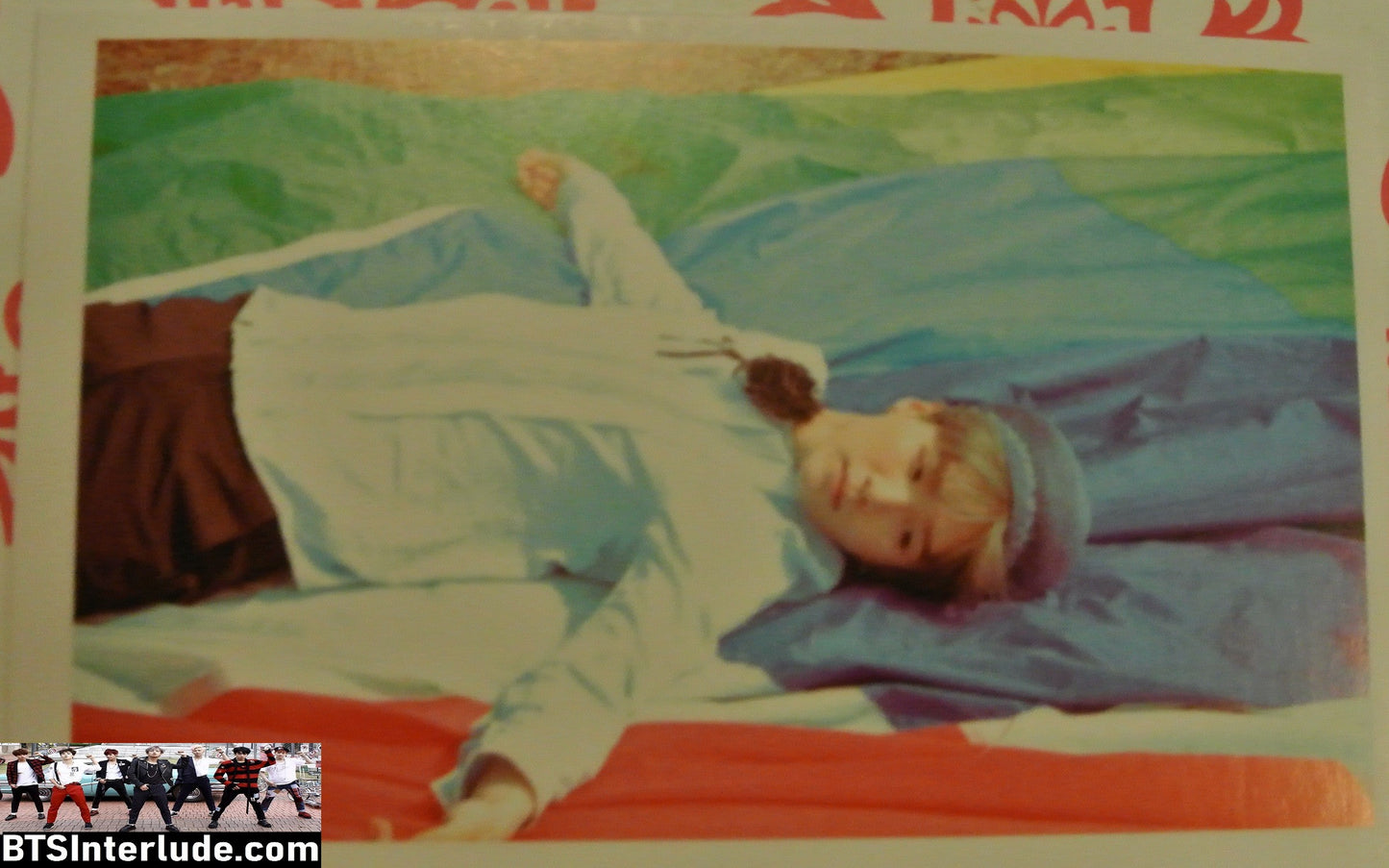 BTS PHOTOCARD FANSITE SUGA MIN YOONGI 민윤기 YOUNG FOREVER LYING DOWN PHOTO CARD PC