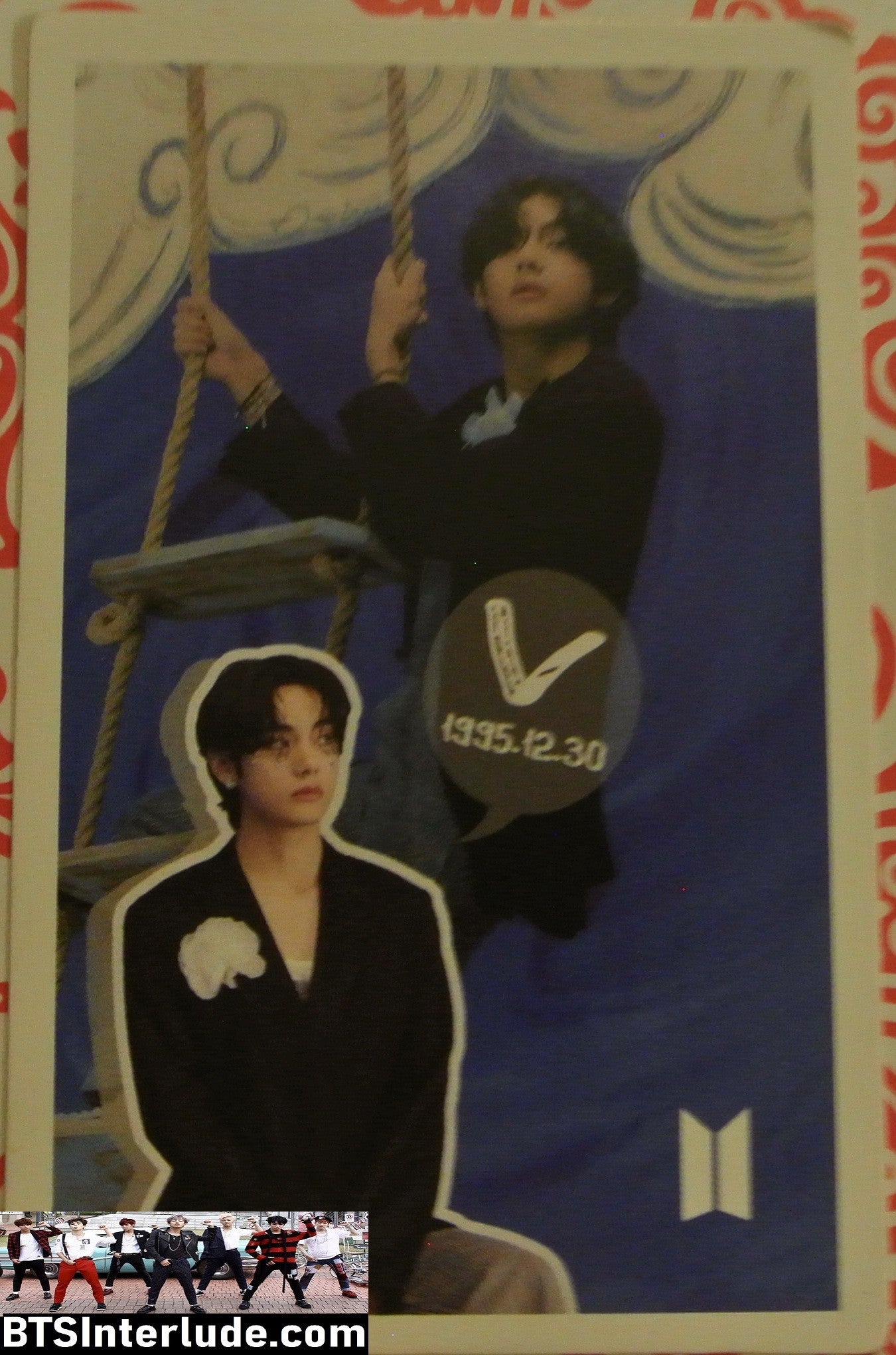 BTS PHOTOCARD FANSITE V KIM TAEHYUNG 김태형 MAP OF THE SOUL LADDER PHOTO CARD PC