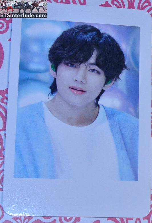 BTS PHOTOCARD FANSITE V KIM TAEHYUNG 김태형 BLUE SWEATER NUNA V FANSITE WE ARE ALWAYS TOGETHER PHOTO CARD