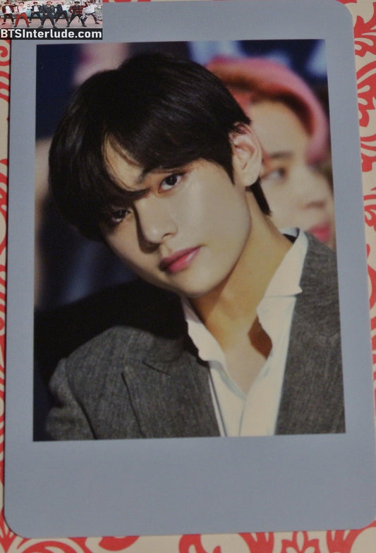 BTS PHOTOCARD FANSITE V KIM TAEHYUNG 김태형 CHECKED JACKET NUNA V FANSITE WE ARE ALWAYS TOGETHER PHOTO CARD