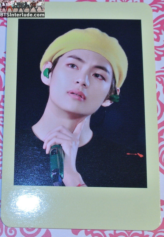 BTS PHOTOCARD FANSITE V KIM TAEHYUNG 김태형 YELLOW BERET NUNA V FANSITE WE ARE ALWAYS TOGETHER PHOTO CARD